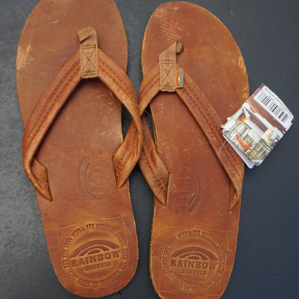 NWT Rainbow sandals for men in Tahitian Tan color Size XXXL (13.5-15)
